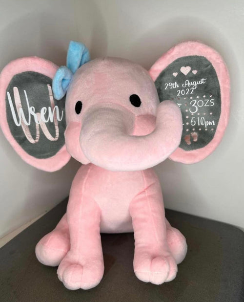 Plush  birth stat Elephant