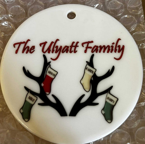 personalised christmas ornament